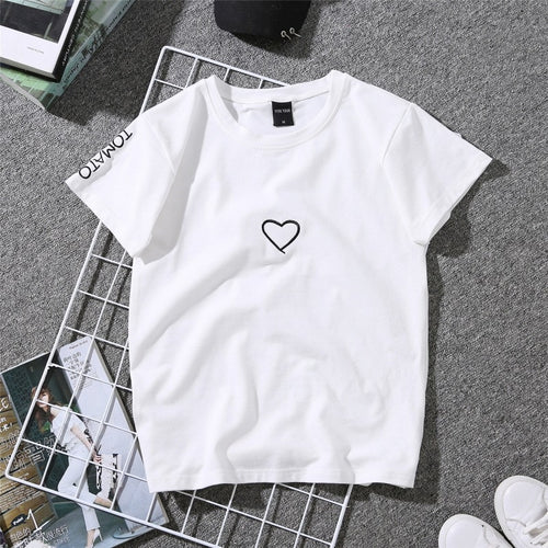 fashion Print Women Casual Summer T Shirt Girl 2019 Tee Tshirt Loose Top T-Shirt short drop shipping