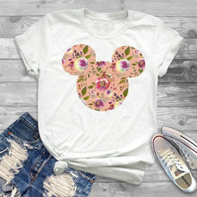 Load image into Gallery viewer, 2019 Women Leopard Printed Graphic Flower Fashion T-Shirt Top Cute Ear Shirt Tumblr Tee Hipster  Female T Shirt Tees