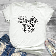Load image into Gallery viewer, 2019 Women Leopard Printed Graphic Flower Fashion T-Shirt Mouse Micky Ear Shirt Tumblr Tee Hipster Female T Shirt Tees